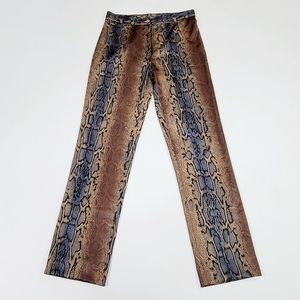 ISIS ♡ Sweet Vintage Los Angeles Snake Skin Print Spandex Stetchy Pants S